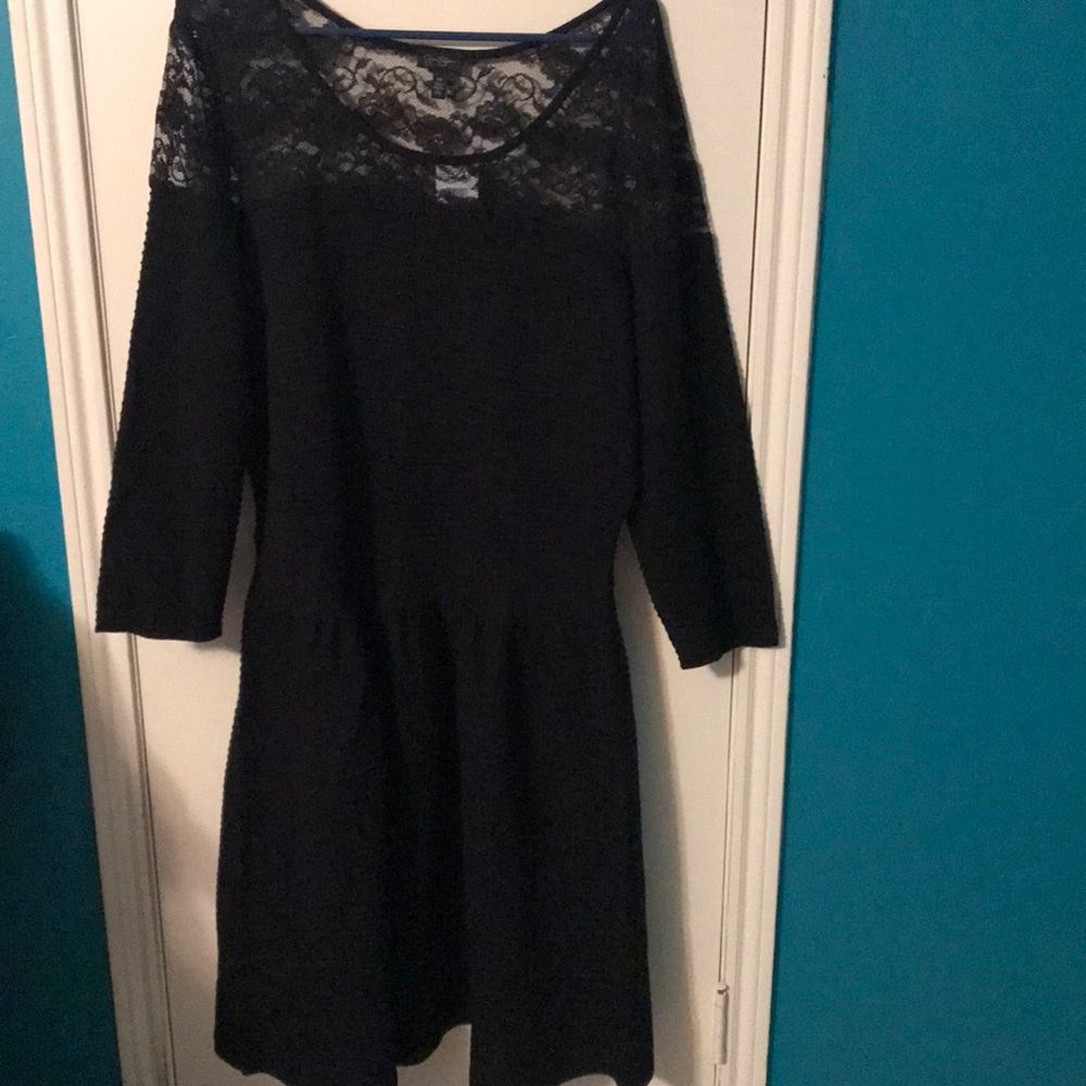 NWT Jessica Simpson, Black, lace, opera dress